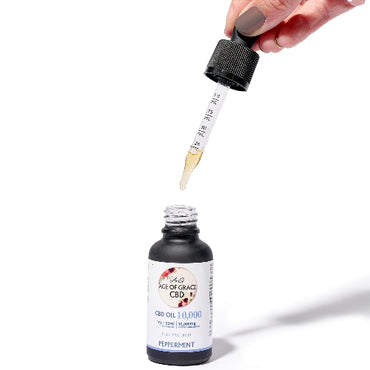 10,000mg CBD Oil (33% Concentration), Peppermint, 30mL