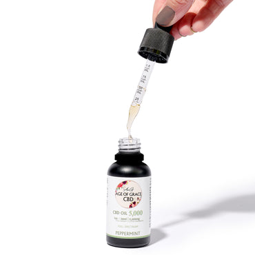 5,000mg CBD Oil (8.3% Concentration), Peppermint, 30mL