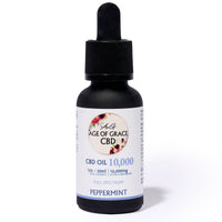 10,000mg CBD Oil (33% Concentration), Peppermint, 30mL