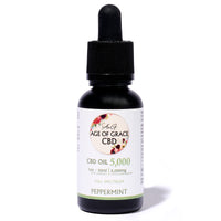 5,000mg CBD Oil (8.3% Concentration), Peppermint, 30mL