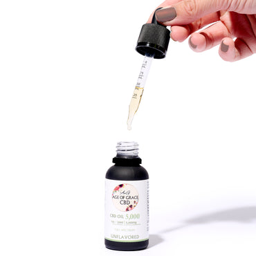 5,000mg CBD Oil (8.3% Concentration), Unflavored, 30mL